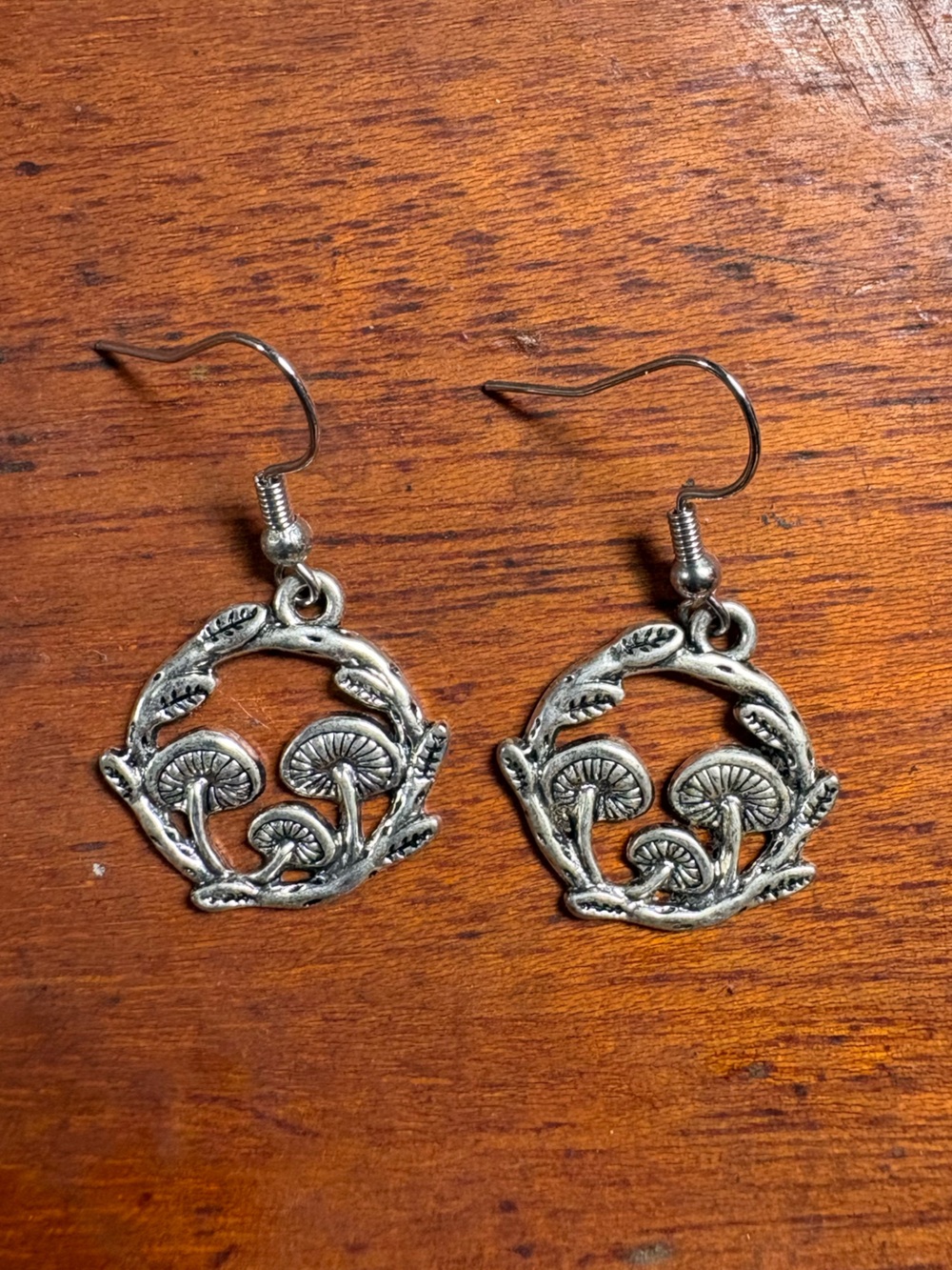 Silver Floral Scroll Drop Earrings - Elegant Women's Jewelry